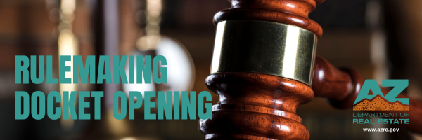 Banner for Rulemaking Docket Opening Picture and Gavel